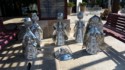 A metal nativity scene