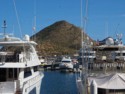 A small mountain next to the harbor