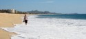 June walks along the surf line