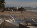 The beach at sunrise