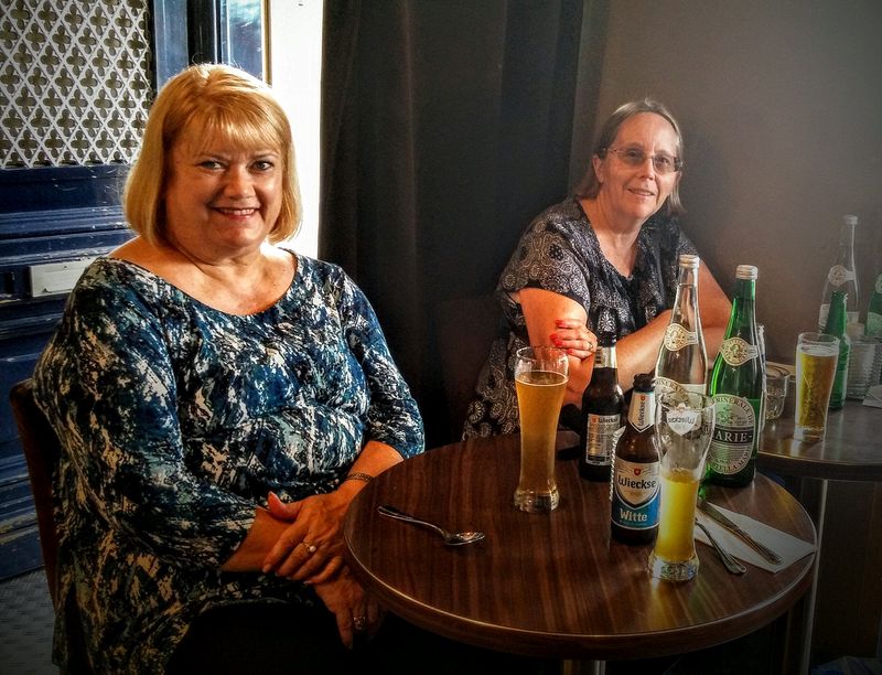 Linda and June taking a break