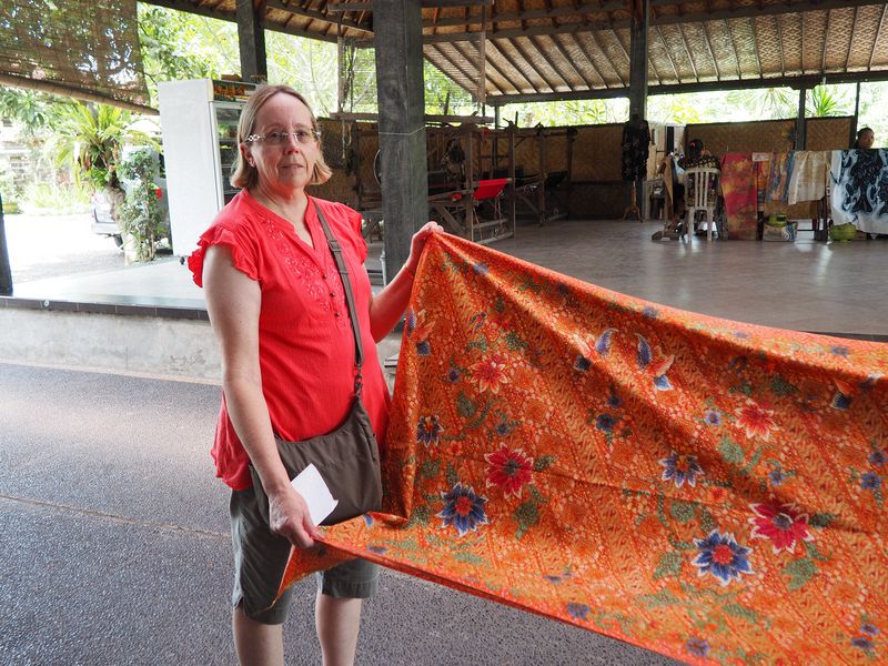 June buys some nice batik