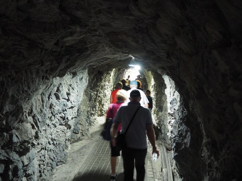 We walk through tunnels