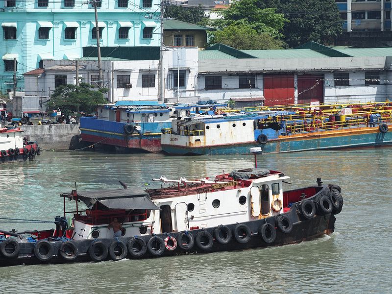 Boats on the Pasig River