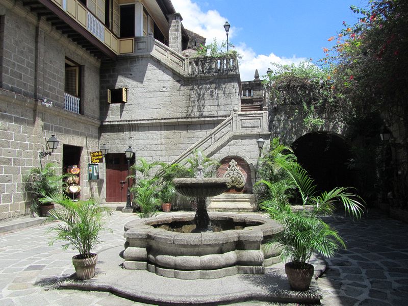 Traditional colonial courtyard