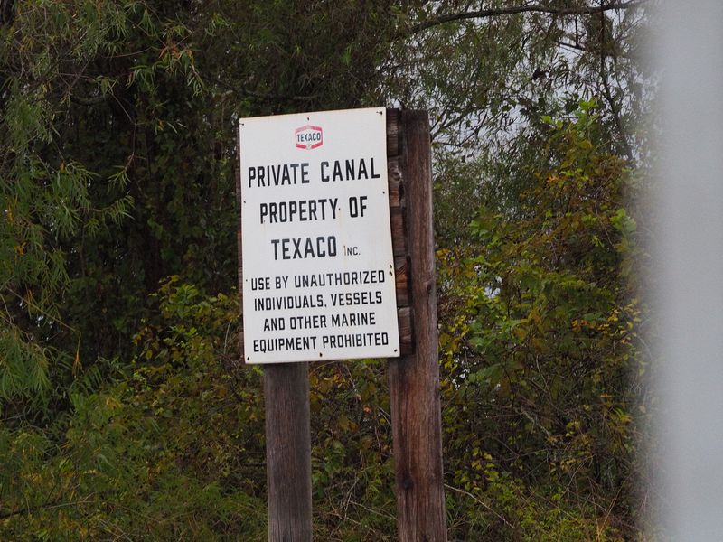 Texaco's private canal