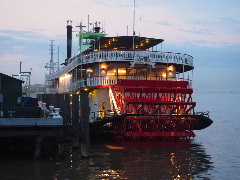 Original steamboat Natchez from the 1800's