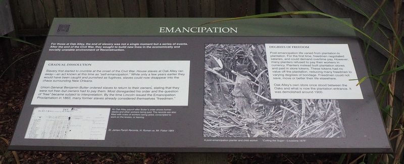 Emancipation happened by degrees