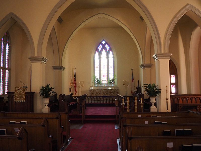 Interior of the church