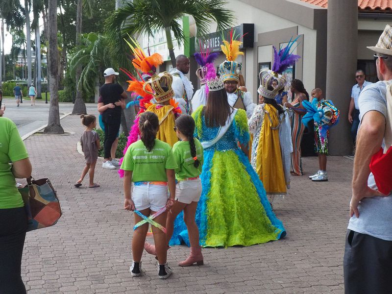 Gathering for the parade