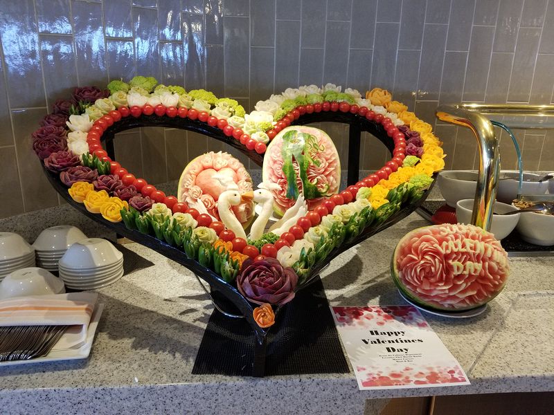Happy Valentines Day in the Lido buffet
