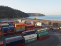 Not much of a view at our berth in Puerto Caldera, Costa Rica