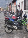 Lots of motorcycle parking