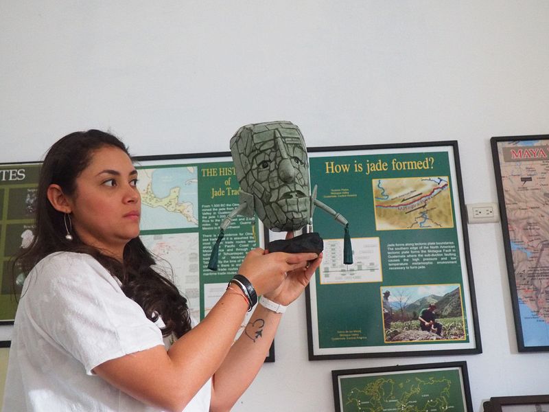 There is lots of jade in the Guatemala Mayan areas