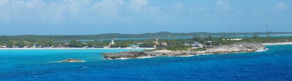 Panoramic view of the cay
