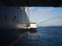 The Half Moon Clipper next to our ship