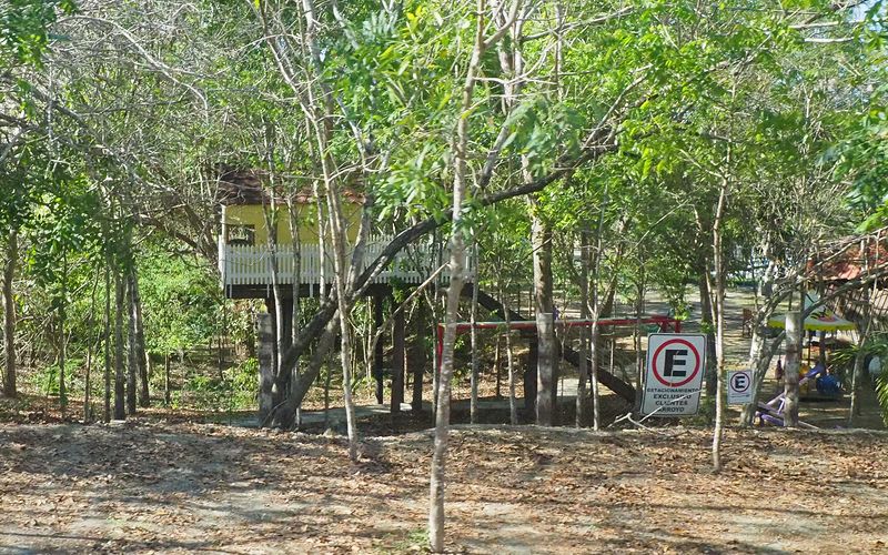 A house on very tall pilings