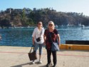 June and Linda on the pier
