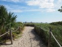 A walkway to the beach