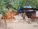 An open air building materials store