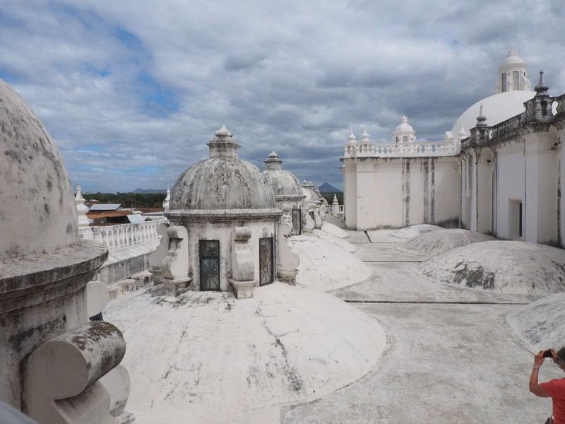 Pete climbed to the top of the Basilica