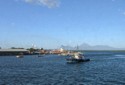We pass a tugboat