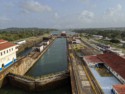Another ship is in back of us waiting to enter the locks