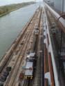 Other locomotives will attach lines at the stern of the ship