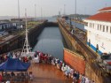 The first locks open to allow us to go into the next one