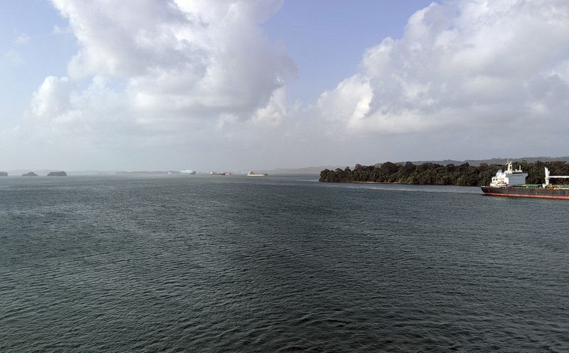 The huge Gatun Lake was created by the builders of the Panama Canal