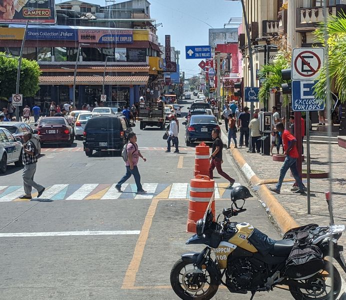 Busy streets in downtown Tapachula