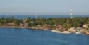 We enter the harbor of Puerto Chiapas