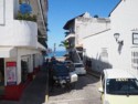 A standoff on the street leading to the malecon