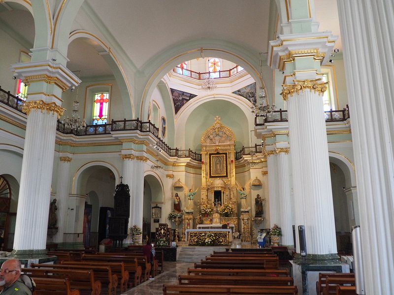 Inside the church