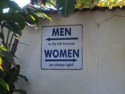 Men to the left because women are always right