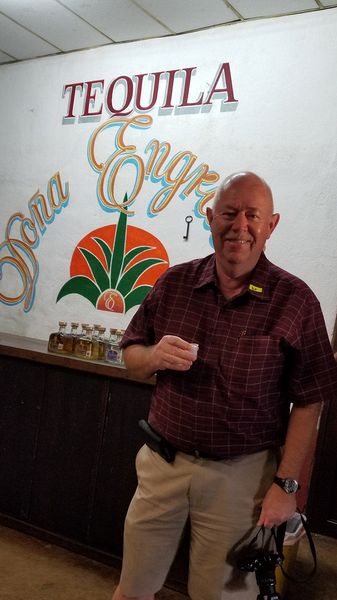 Pete starts tasting tequila