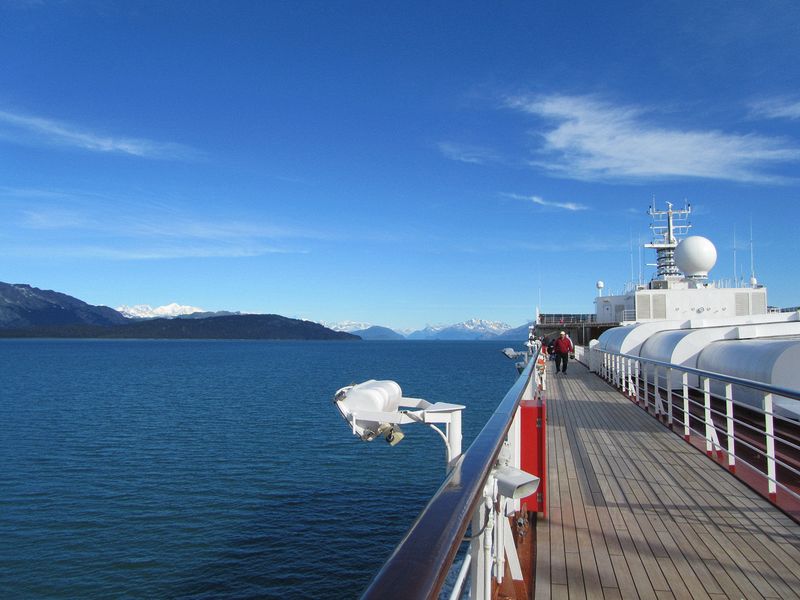 Beautiful scenery from the ship's deck