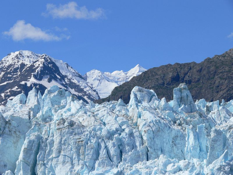 Close-up of the Marjorie Glacier