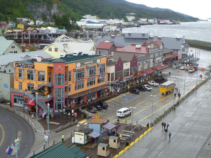 Downtown Ketchikan from the ship