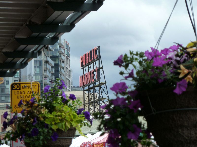 Another view of the Public Market sign