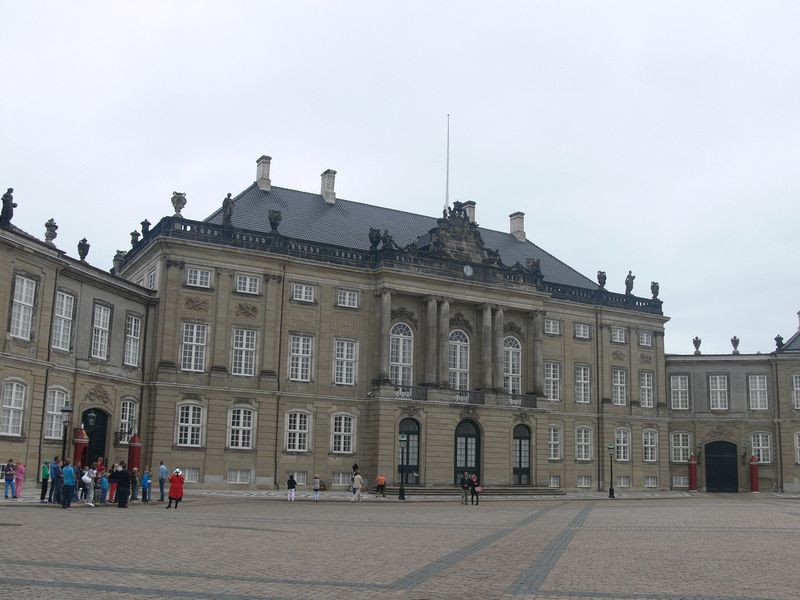 One of the royal residences at Amelienborg Palace