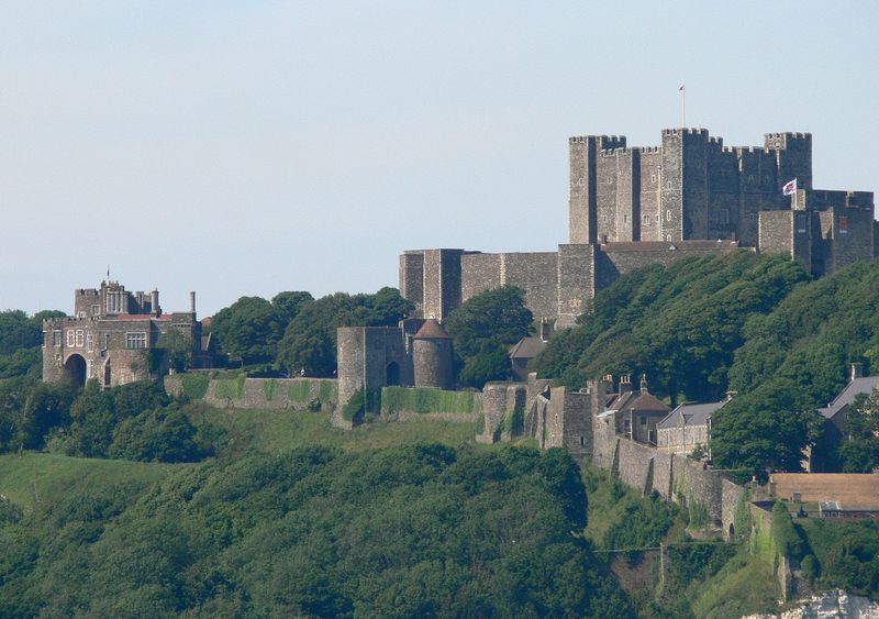 Close-up of the castle keep