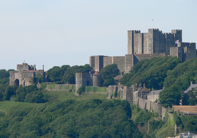 Close-up of the castle keep