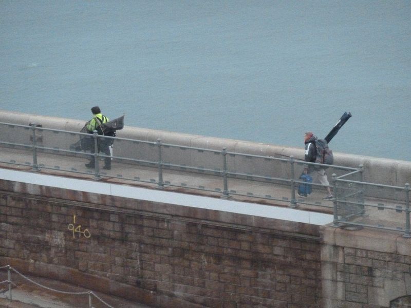 Fishermen on the seawall