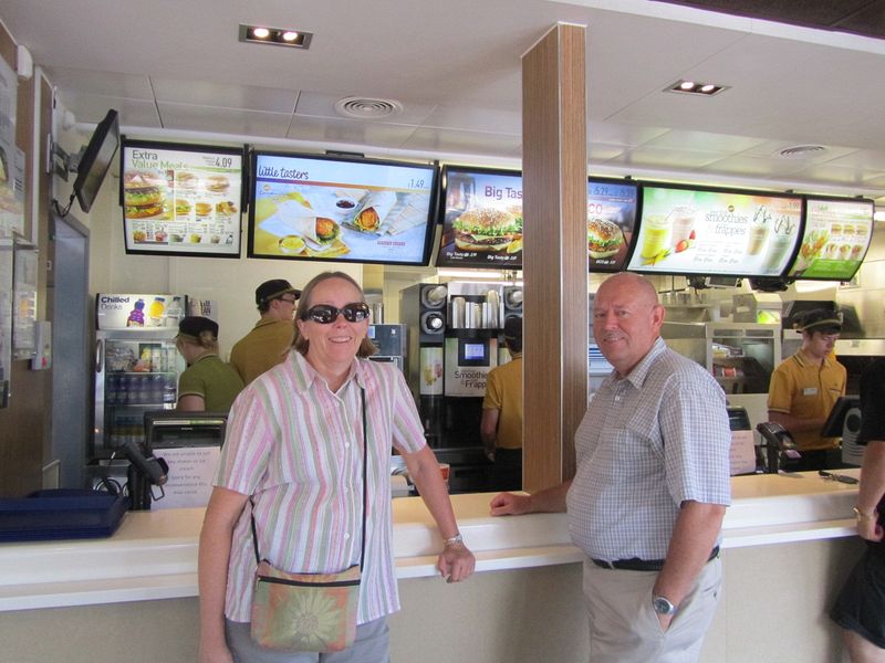 June and Pete at McDonalds