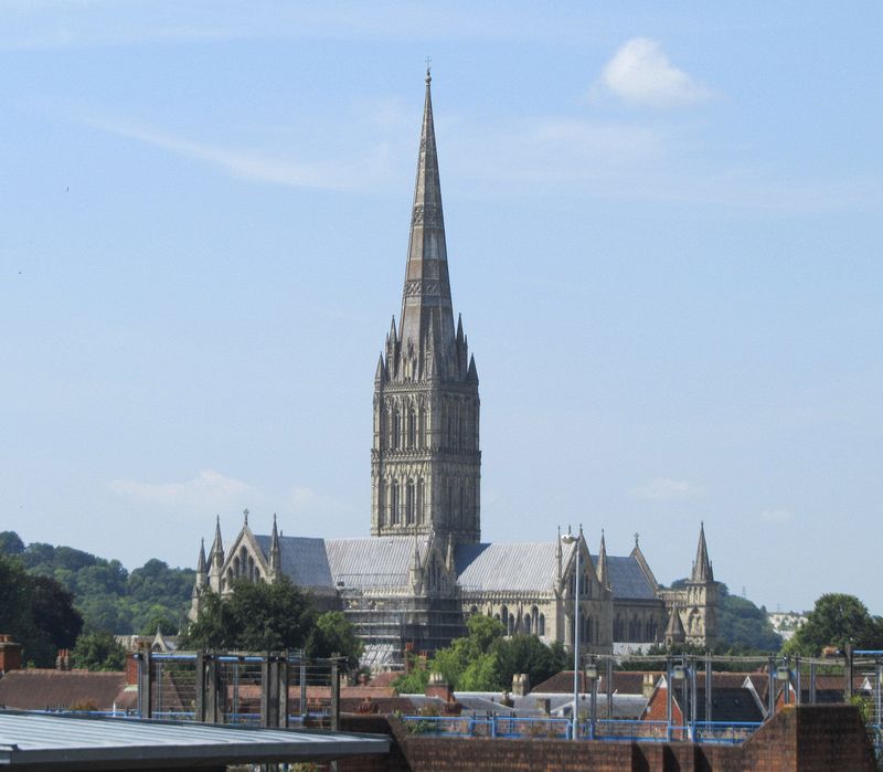 Salisbury Cathedral in the distance