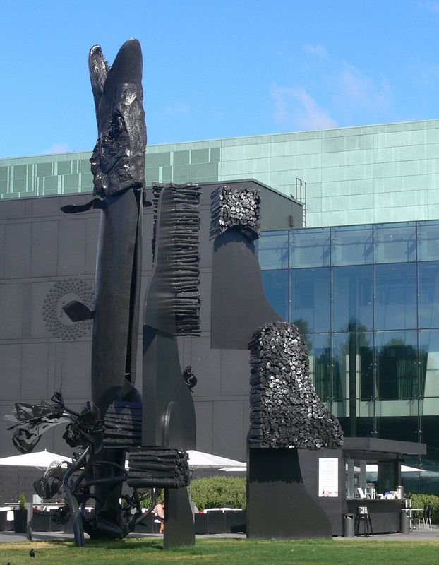 Interesting sculpture in front of the Helsinki Music Centre