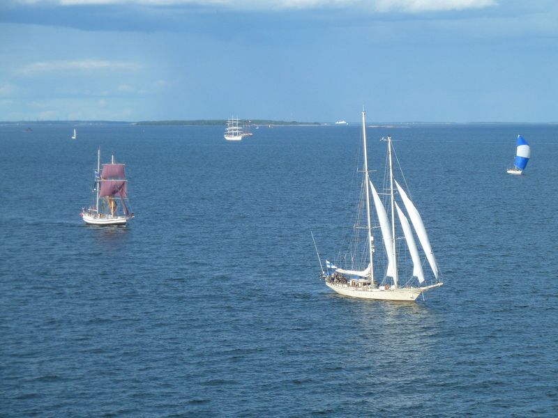 The tall ships sail away