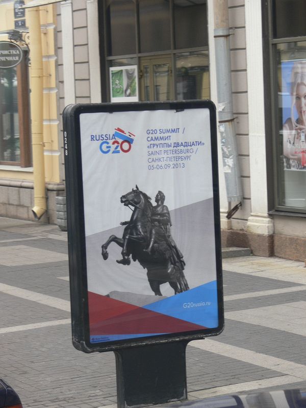Advertising for the upcoming G20 summit