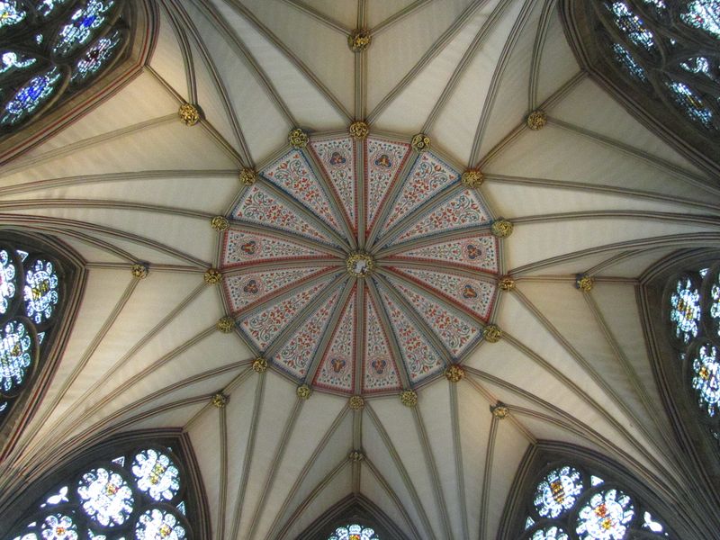 Ceiling detail of the chapter house